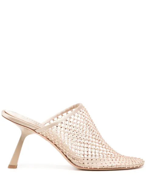 Studio Amelia 80mm Dolly mules Neutrals F763DIA