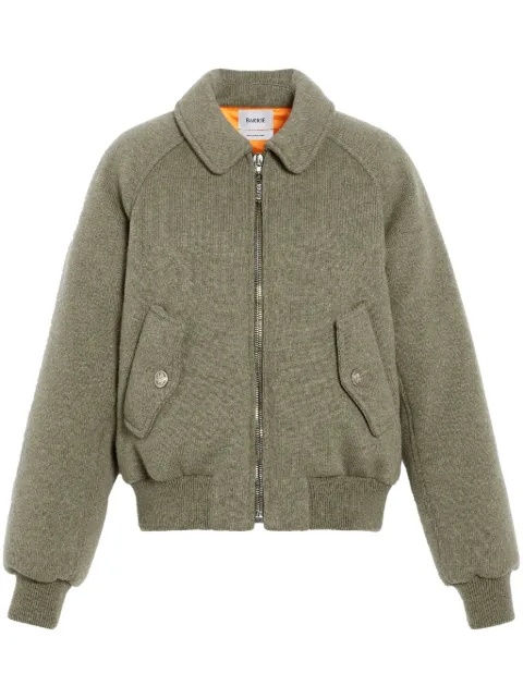 Barrie knitted bomber jacket Green C272940