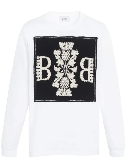 Barrie logo patch long-sleeved T-shirt White C104716