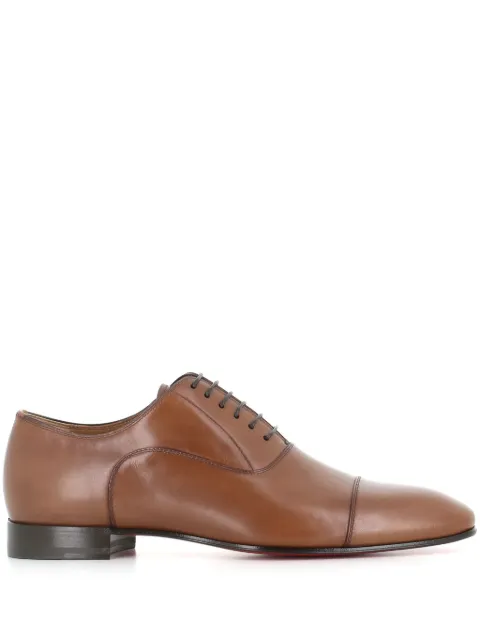 Christian Louboutin Greggo lace-up leather shoes Brown GREGGIOFLAT