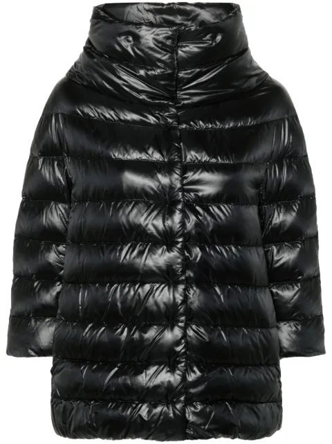 Herno quilted funnel-neck jacket Black PI0043DIC12017Z9300