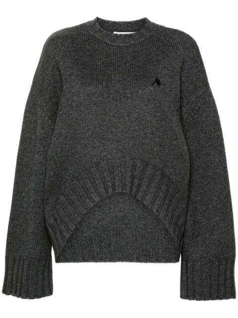 The Attico ribbed-knit sweater Grey 248WCK107KW046