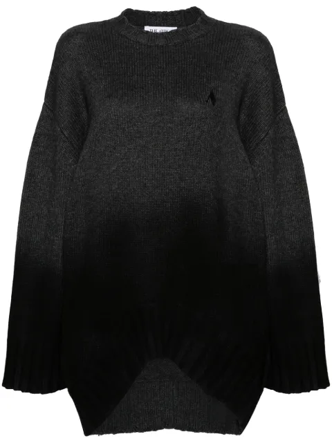 The Attico ribbed-knit mini dress Grey 248WCA360KW046