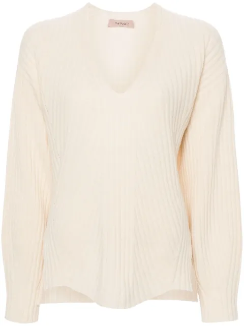 TWINSET ribbed sweater Neutrals 242TP3716