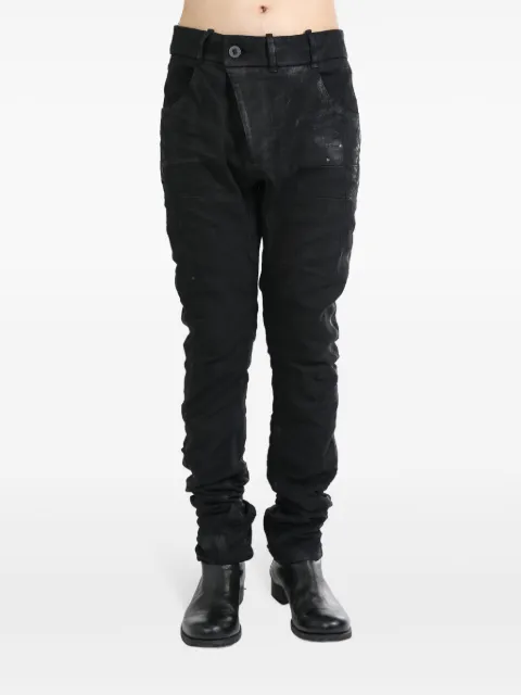 Boris Bidjan Saberi drop-crotch jeans Black P13TFFET10005