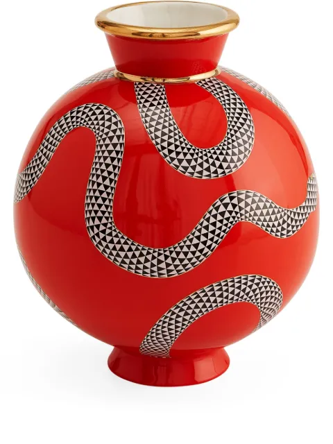 Jonathan Adler Eden round vase Red 34686