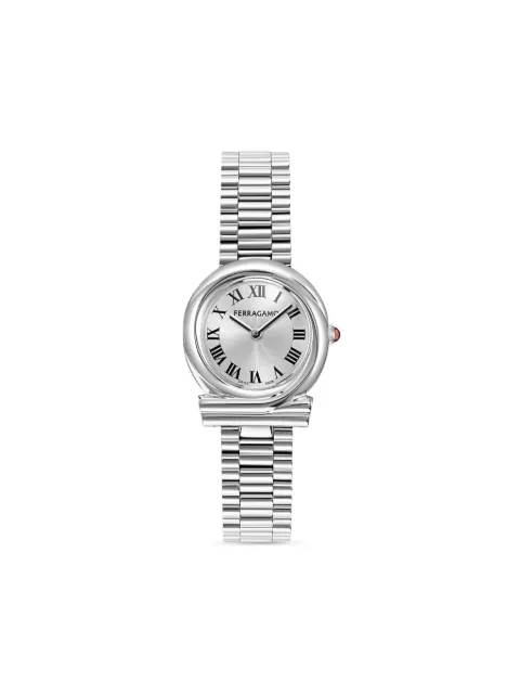 Ferragamo Gancini Twisted 28mm Silver SFVB00324