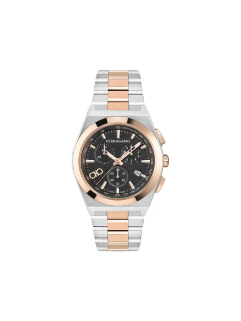 Ferragamo Vega Upper East Chrono 42mm Brown SFVA00524