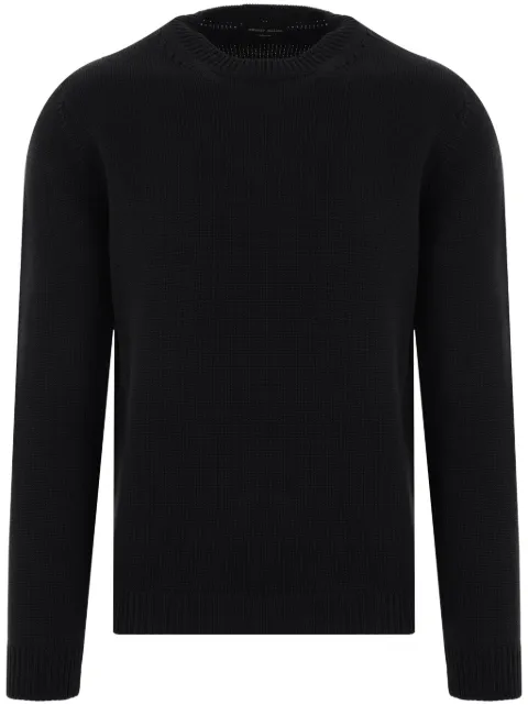 Roberto Collina crew-neck merino jumper Black RA02001