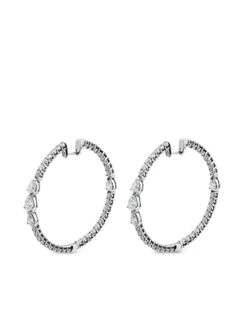 Jewels Aficionado 18kt white gold diamond earrings Silver JBG155475E