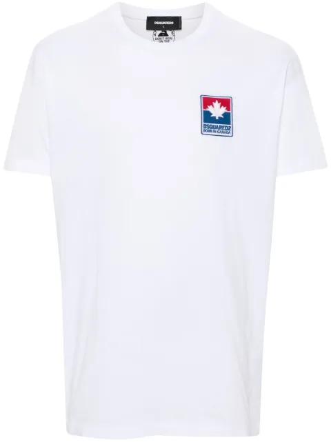 DSQUARED2 logo-patch T-shirt White S71GD1469S23009