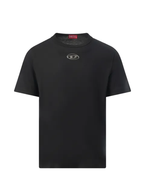 Diesel T-shirt with metallic Oval D Black A178800CLBR