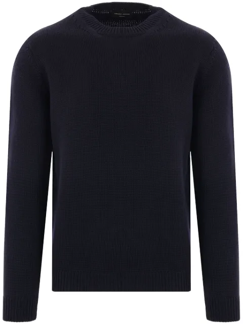 Roberto Collina crew-neck merino jumper Blue RA02001