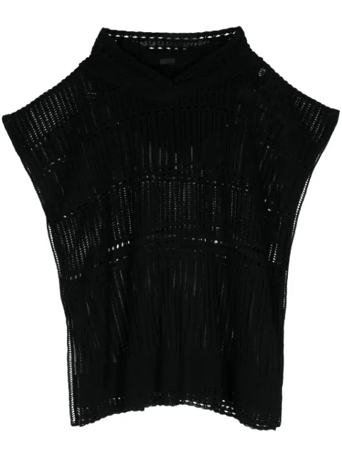 Givenchy crochet poncho Black BW90QW4ZMP