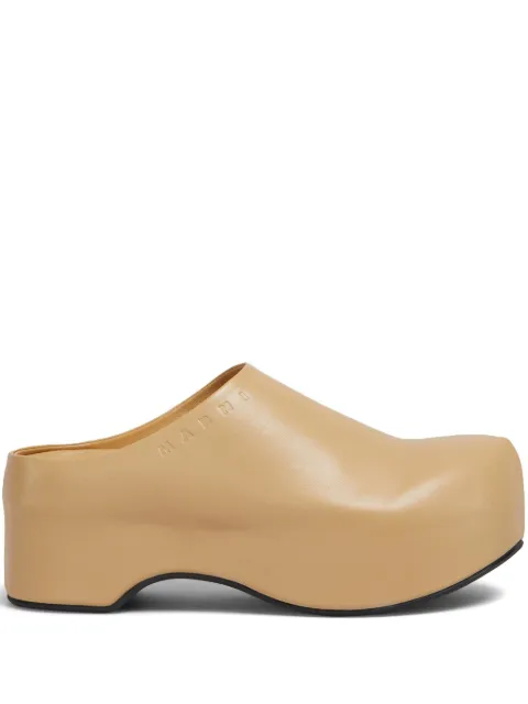 Marni platform clogs Neutrals SBMS009704P3628
