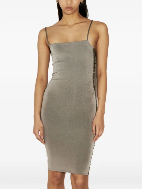 Isa Boulder square-neck slip dress Green RS24WDR07