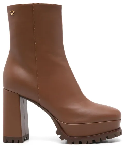 Gianvito Rossi 70mm Harlem boots Brown G7317870GOMVGI