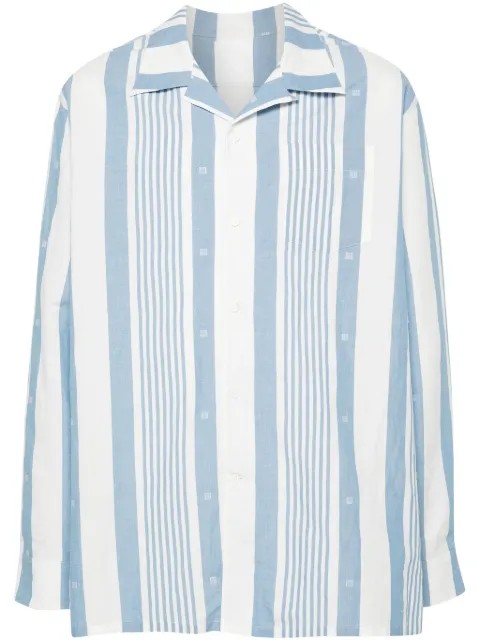 Givenchy 4G striped shirt Blue BM610X15Q4