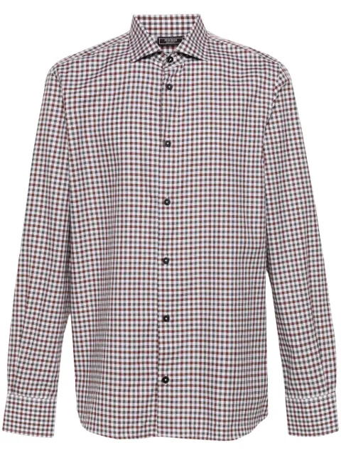 Peserico gingham-check shirt Brown R5604201704