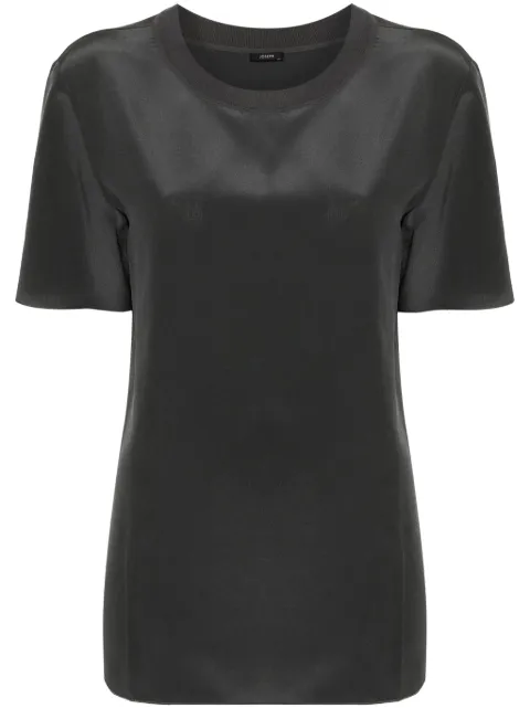 JOSEPH Soie Rubin T-shirt Grey JF008684