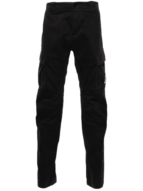 C.P. Company Lens-detail sateen cargo trousers Grey 17CMPA186A005529G