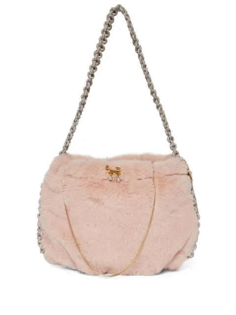 Rosantica Fatale Fluffy shoulder bag Pink B17809