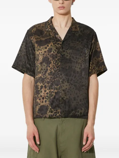 Stampd leopard-print shirt Brown SLAM3242BDDCL