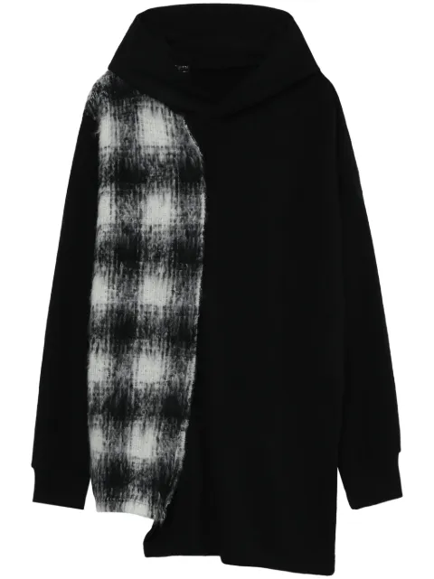 Y's Panel-detailing hoodie Black YBT10673