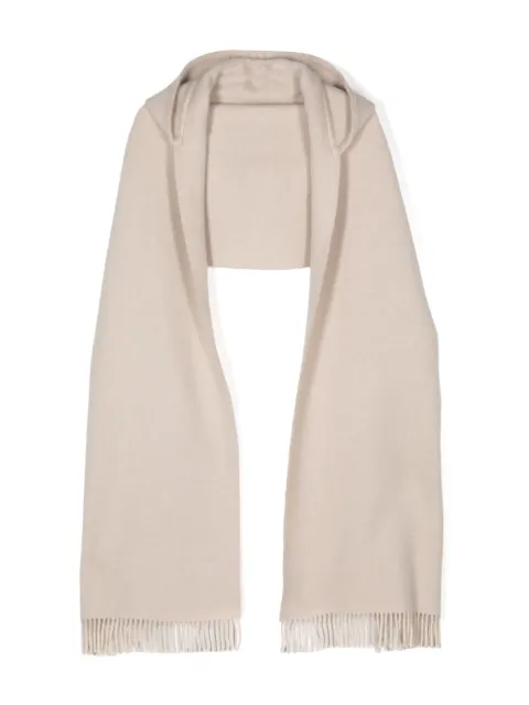 Brunello Cucinelli knitted hooded scarf Neutrals MSCDAGW83C0109