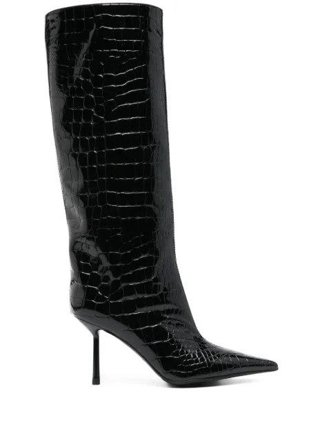 Le Silla 80mm Bella boots Black 4236C080BLPPLYL