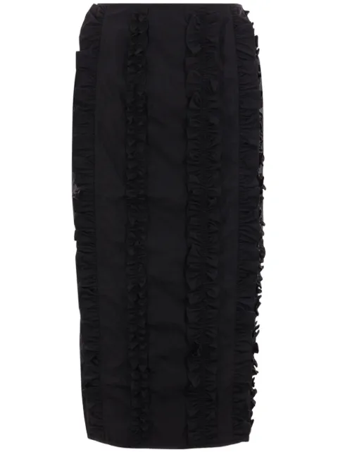 Cecilie Bahnsen Ocean midi skirt Black RTW17011