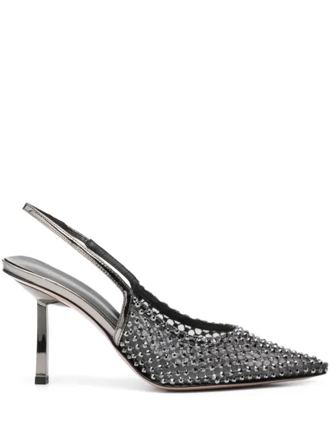Le Silla 80mm Gilda slingback pumps Grey 2299U080G3PPSTE992