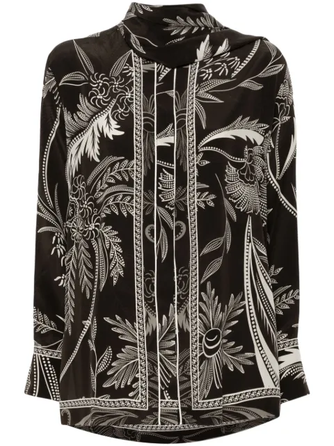 F.R.S For Restless Sleepers botanical-print shirt Brown CA010211TE00807