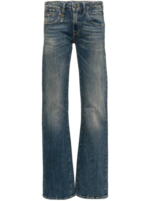 R13 Boy washed flared jeans Blue R13WD090
