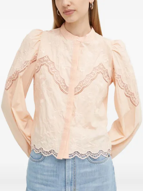 TWINSET lace-embroidered blouse Neutrals 241TT2081
