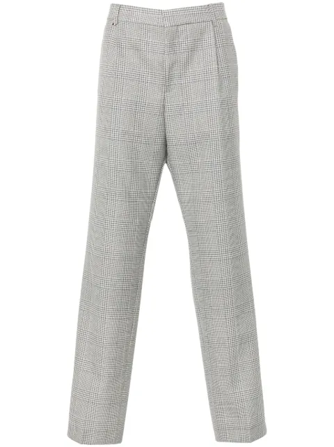 BOSS tartan-check trousers Blue 50521945