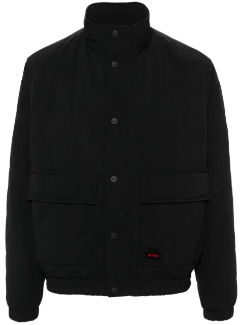 HUGO logo-tag water-repellent jacket Black 50517795