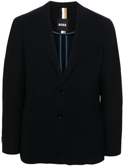 BOSS textured blazer Blue 50522597