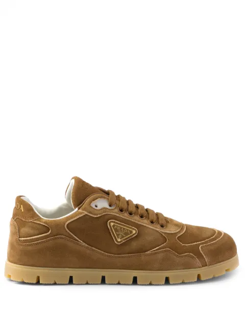 Prada faded suede sneakers Brown 1E709NFG020Z5O