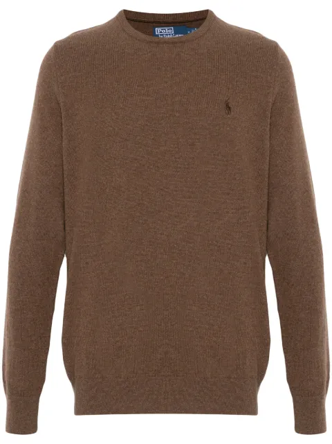 Polo Ralph Lauren Polo Pony-embroidered sweater Brown 710876714016