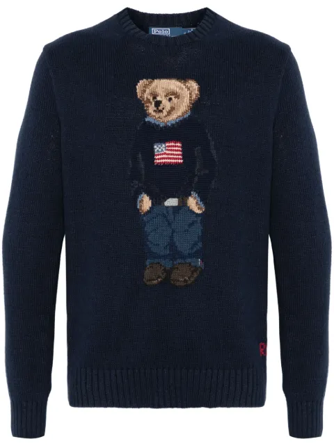 Polo Ralph Lauren Flag Bear sweater Blue 710946137001