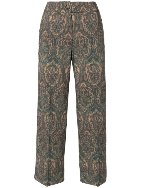 Pierre-Louis Mascia printed trousers Blue DYLANS12180