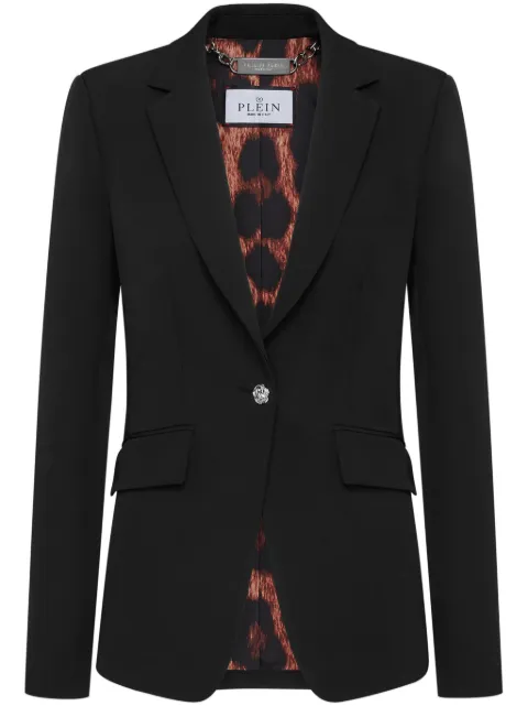 Philipp Plein crystal-skull blazer Black UADCWRF0693PTE008N