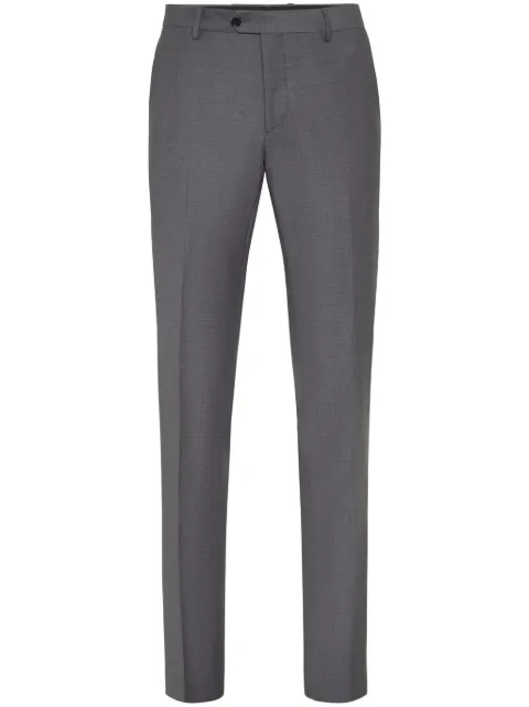 Philipp Plein straight-leg wool-blend trousers Grey UADCMRT1460PTE076N