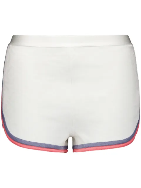 FENDI contrast-trim knit shorts White FZR797ANZE