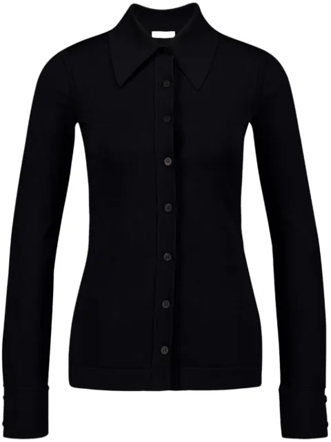 Ferragamo pointed-collar cardigan Black 765136