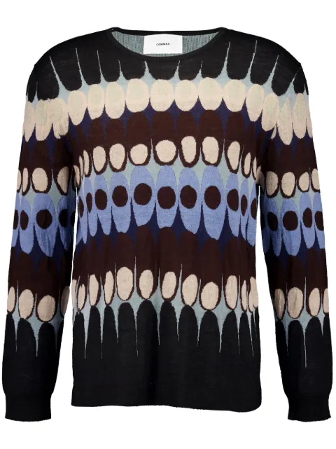 COMMAS jacquard crew-neck jumper Blue PF24K057520