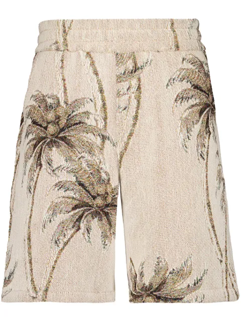 AMIRI Twisted Palms Tapestry shorts Neutrals AMTASH1005