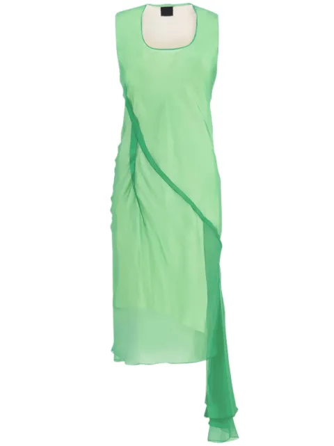 Givenchy ruffled silk dress Green BW21QV14TS