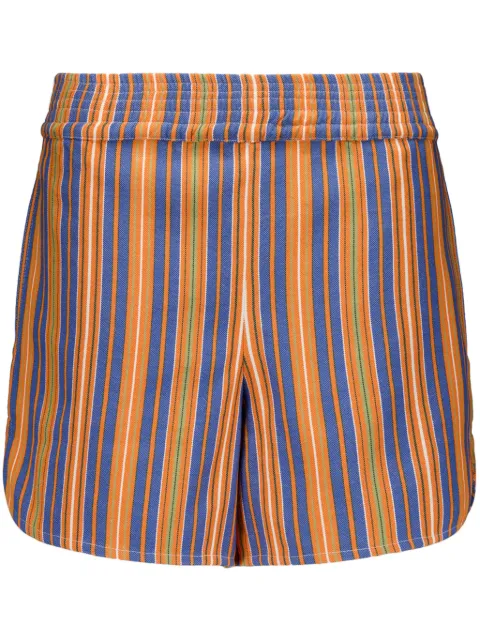 PAULA striped cotton mini shorts Blue BRONZITA4